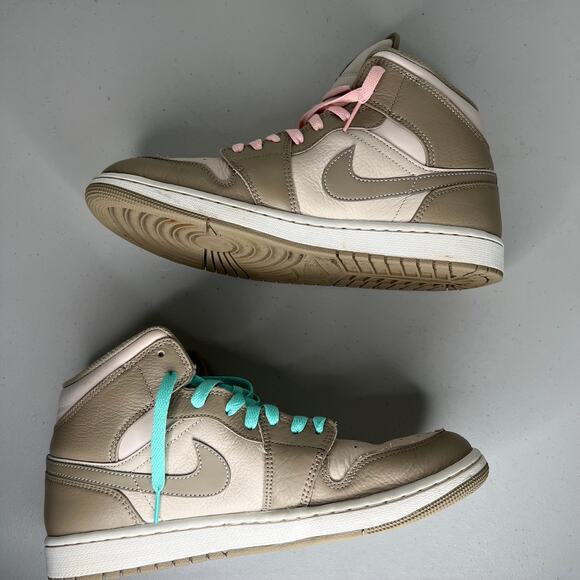 Nike Air Jordan 1 Mid BG Legend Light Brown Tan Khaki Cream Size Mens 10 main image 9